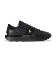 polo ralph lauren para hombre 809952269001 zapatillas de piel train 89 negro 44 plano cordones casual