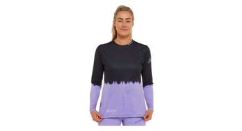 Maillot de manga larga race para mujer negro morado