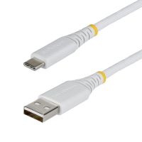 cable cargador usb-a a usb-c startech 3 m 15w trenzado blanco