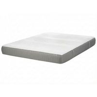 colchon de espuma viscoelastica duro con funda extraible de poliester blanco y gris 180 x 200 cm whisper
