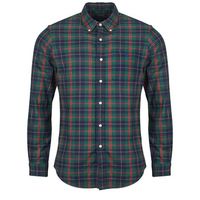 polo ralph lauren camisa manga larga camisa de corte recto en oxford doble cara para hombre