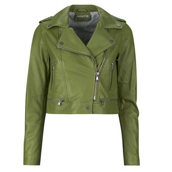 Oakwood Cazadora de cuero YOKO para mujer