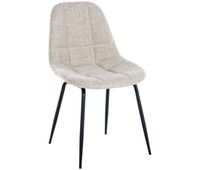 silla de comedor tom en tela o polipiel 46x52x82 cm