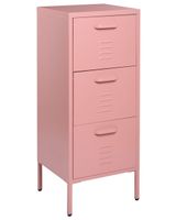 mueble de oficina  metal rosa melocoton