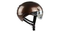 casco casco roadster plus city con visera marron brillante