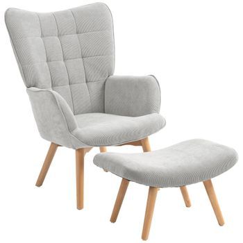 Sillón De Terciopelo Homaire 80 X 72 X 101 Cm Gris