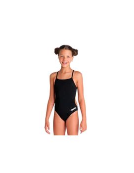 Bañador de Natación Arena Team Swimsuit Niña Negro