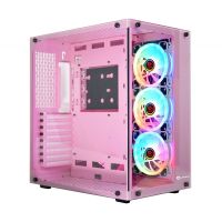 talius cronos orchid rgb cristal templado usb 30 rosa