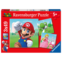 super mario bros - puzzle 3x49 piezas super mario 5186