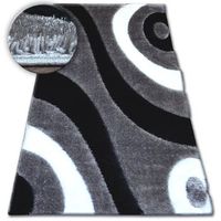 alfombra shaggy space 3d b314 gris 80x150 cm