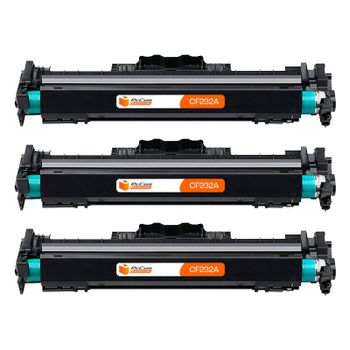 Pccom Essential Tambor Compatible con HP CF232A/32A Negro Pack 3