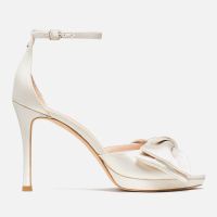 kate spade new york womens bridal bow satin heeled sandals - uk 8