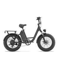 bicicleta electrica urlife e20 pro fatbike de 20r bateria extraible de 48 v y 156 ah negra