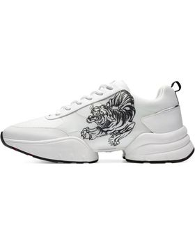 de ED HARDY ED HARDY ZAPATILLAS CAGED RUNNER TIGER BLANCO NEGRO BLANCO-NEGRO
