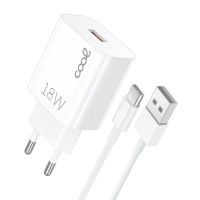cool cargador de red universal usb tipo-c 3a con carga rapida blanco