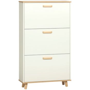 Armario de zapatos 70x23.5x122 cm blanco