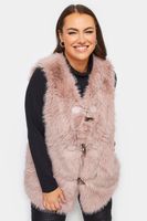 yours chaleco de peluche rosa mujer curvy y tallas grandes yours
