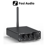 fosi audio bt10a bluetooth amplificador estereo de potencia de sonido de 2 canales tpa3116d2 mini amplificador digital hifi para altavoces 50w agudos y bajos