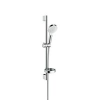 set de ducha hansgrohe crometta vario con barra de ducha 65 cm y jabonera 26553400