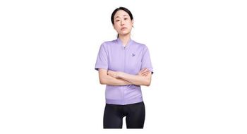 Maillot ciclismo mujer craft core essence regular fit lavender manga corta