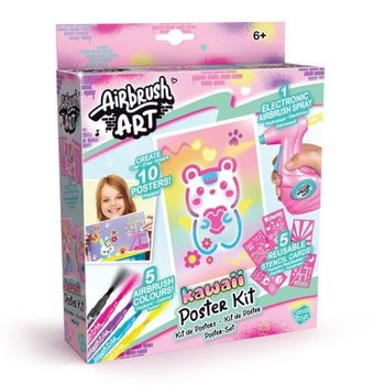 Kit de arte con pulverizador y plantillas Canal Toys Airbrush Art Poster Kit