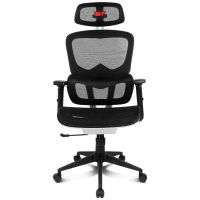 drift drair200 mesh silla gaming ergonomica transpirable y regulable negrablanca