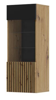 Mueble para TV efecto madera Crema y Negro