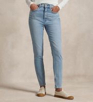 polo ralph lauren para mujer 211969390001 jeans de tiro alto super slim azul 2832 casual algodon denim