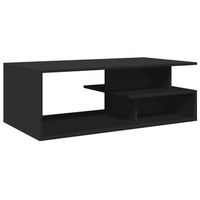 mesa de centro 55x102x35 cm madera - negro