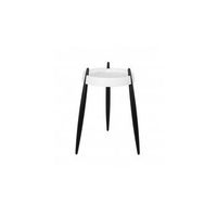 mesa de centro zafferano liola h67cm blanco - fresno negro