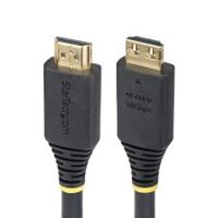 startechcom cable hdmi de alta velocidad de 5m - conectores de agarre - 4k60hz1440p 144hz - hdr10hdcp 22arc - uhd - 18gbps - cable hdmi para monitor o proyector - recubrimiento de tpe