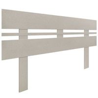 dhome cabecero espigas beige 140cm horizontal estilo ancho con patas madera reciclada dm herrajes incluidos 140cm horizontal ancho espigas beige