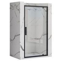 puerta de ducha rea rapid swing black 80