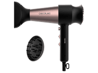 secador - cecotec bamba ionicare rockstar retro 2000 w 2 velocidades 3 niveles calor difusor incluido negro