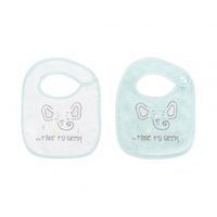 set de 2 baberos de rizo elephant time