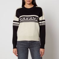 marant etoile callie flash logo-intarsia jumper - fr 36uk 8