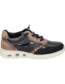 Zapatos Con Cuña Amarpies Amd29409 Negros Y Beige 38