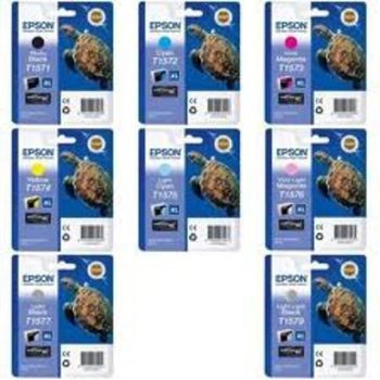 Epson T1571/T1579 Full Set Original Inks (9 Pack)