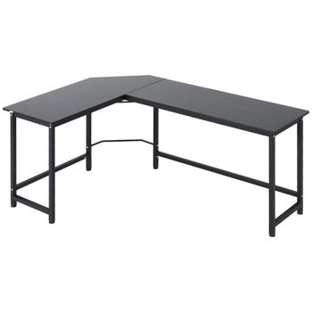 Mesa de ordenador 168x120x75 cm negro