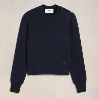AMI Sailor Cotton-Blend Knit Jumper - L