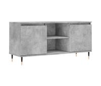 mueble de tv madera de ingenieria gris hormigon 104x35x50 cm