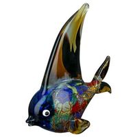 casablanca by gilde figurita decorativa pez pondo soplado a boca h 27 cm