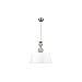 Colgante Grande Kegan Cristal 1xe27 Cuero Regx50d