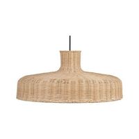 lampara de techo de ratan beige natural 108 cm hecho a mano boho tamarin