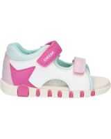 de geox b5517b 0bc14 b sandal iupidoo a c0563 white-fuchsia