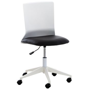 Silla De Oficina Apolda Simil Cuero Negro 61x61x92 Cm Clp