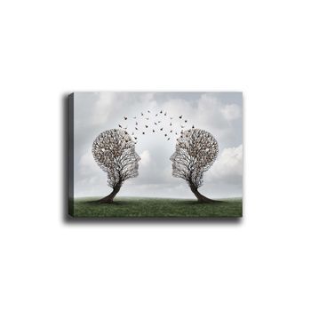 Pintura Decorativa Lienzo Canvas Tablo-154 Multicolor 70x100 Cm