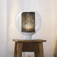 lampara de mesa bola enea negro 25