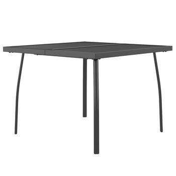 Mesa De Jardín | Mesa De Exterior Malla De Acero Gris Antracita 100x100x72 Cm