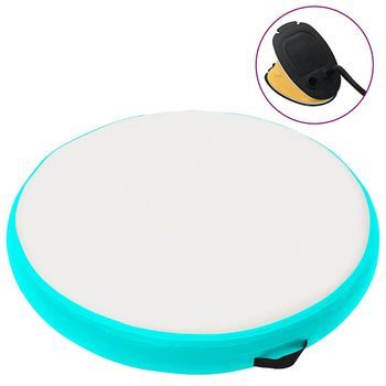 Esterilla Inflable De Gimnasia Y Bomba Pvc Verde 100x100x20 Cm Vidaxl